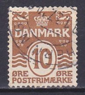 Denmark, 1930, Numeral & Wave Lines, 10ø, USED - Gebraucht