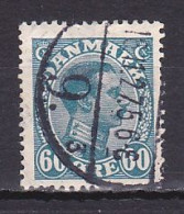 Denmark, 1921, King Christian X, 60ø, USED - Oblitérés