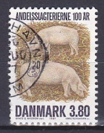 Denmark, 1987, Co-operative Bacon Factory Centenary, 3.80kr, USED - Oblitérés