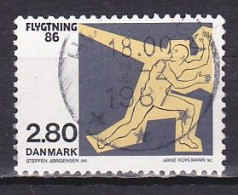 Denmark, 1986, Refugees 86, 2.80kr, USED - Usado