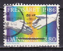 Denmark, 1986, International Peace Year, 3.80kr, USED - Oblitérés