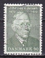 Denmark, 1973, Johannes V. Jensen, 90ø, USED - Gebruikt