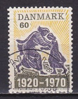 Denmark, 1970, North Schleswig's Reunion With Denmark 50th Anniv, 60ø, USED - Usado