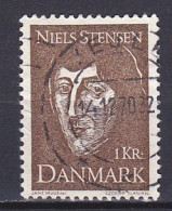 Denmark, 1969, N. Stensen's 'On Solid Bodies' 300th Anniv, 1kr, USED - Oblitérés