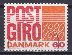 Denmark, 1970, Postal Giro Service 50th Anniv, 60ø, USED - Usati
