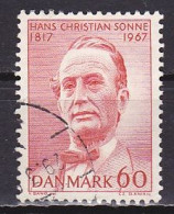 Denmark, 1967, Hans Christian Sonne, 60ø, USED - Used Stamps
