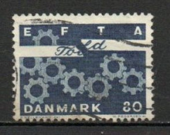 Denmark, 1967, EFTA, 80ø, USED - Gebruikt
