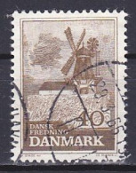 Denmark, 1965, Natural Preservation/Bogø Windmill, 40ø, USED - Used Stamps