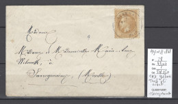 Algérie - Lettre De GUELMA - Cachet à Date 1868 - Tarif Lettre Ouverte Pour Sarreguemines - 1849-1876: Période Classique