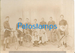 227213 REAL OLD PHOTO COSTUMES MAN'S WITH CYCLING BIKE 16.5 X 12 CM NO POSTAL POSTCARD - Photographs