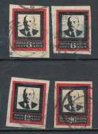 URSS 1924  Yvert 266B, 267B, 268B, 269B - Usati