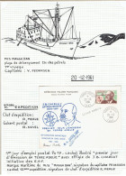 12e Expédition Terre Adélie - Signé René Merle - Marque M/S MAGGA DAN - Signé Du Capt Pedersen - 20/12/61 - TTB - Brieven En Documenten