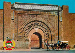 Maroc - Marrakech - Bab Agnaou - Blasons - Attelage De Chevaux - CPM - Carte Neuve - Voir Scans Recto-Verso - Marrakesh