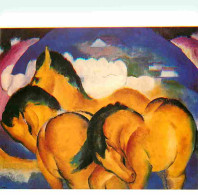 Art - Peinture - Franz Marc - Les Petits Chevaux Jaunes - CPM - Voir Scans Recto-Verso - Paintings