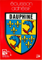 38 - Isère - Dauphiné - Ecusson Adhésif - Blasons - CPM - Voir Scans Recto-Verso - Autres & Non Classés