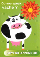 Animaux - Vaches - Carte à Message - Art Illustration Dessin De Christine Navarro - CPM - Carte Neuve - Voir Scans Recto - Cows