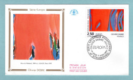 FDC France 1993 - Europa 1993 - Olivier Debré - Etude Pour Un Timbre - YT 2797 - 67 Strasbourg - 1990-1999