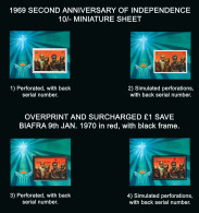 BIAFRA / NIGERIA 1969 MNH** Miniature Sheets Second Anniversary Of Independence, Children - Nigeria (1961-...)