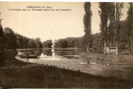 CPA - ERMENONVILLE  -ILE DES PEUPLIERS -  TOMBEAU DE J.J. ROUSSEAU - Ermenonville