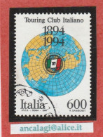 USATI ITALIA 1994 - Ref.0707 "TOURING CLUB ITALIANO" 1 Val. - - 1991-00: Used