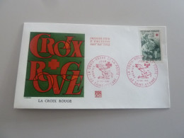 Saint-Etienne - Croix-Rouge - Ambulancière - 25c.+10c. - Yt 1508 - Enveloppe Premier Jour D'Emission - Année 1966 - - Croce Rossa