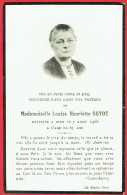 Faire-part De Décès - Mémento - Louise Henriette Guyot - 7 Août 1966 - Obituary Notices