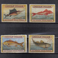 M023 - VIGNETTES CHOCOLAT POULAIN - POISSONS - Poulain