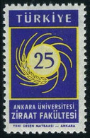 Türkiye 1959 Mi 1617 MNH Ankara University Faculty Of Agriculture, 25th Anniversary - Neufs