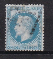 Un Timbre N° 29       Napoléon III   Lauré   Oblitéré    20 C  Bleu - 1863-1870 Napoléon III. Laure