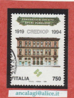 USATI ITALIA 1994 - Ref.0708A "CONSORZIO DI CREDITO" 1 Val. - - 1991-00: Usati