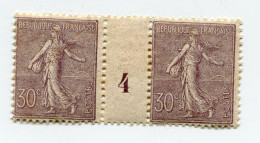 FRANCE N°133 * OU GNO EN PAIRE AVEC MILLESIME 4 ( 1904 ) - Millésime