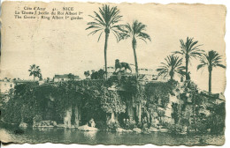 CPA - NICE - GROTTE DU JARDIN DU ROI ALBERT 1er - Parques, Jardines