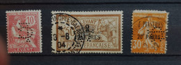 04 - 24 - Levant N° 14 - 20 - 33 Avec Perfin - Used Stamps