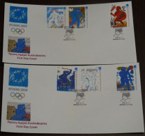 Greece 2003 Athens 2004 Athletes Unofficial FDC - FDC