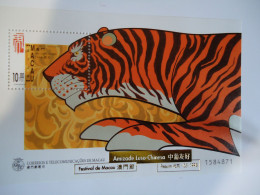 MACAU   MNH STAMPS  SHEET ANIMALS TIGER - Other & Unclassified