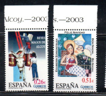 SPAIN ESPAÑA SPAGNA 2003 CHRISTMAS NATALE NOEL WEIHNACHTEN COMPLETE SET SERIE COMPLETA MNH - Unused Stamps