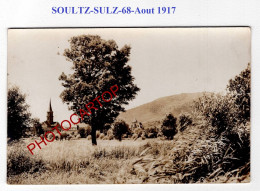 SOULTZ-SULZ-68-AOUT 1917-CARTE PHOTO Allemande-GUERRE 14-18-1 WK-Militaria - Soultz