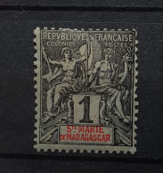 04 - 24 - St Marie De Madagascar N°1 * - MH - Unused Stamps