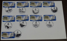 Greece 2009 Torch Relay To Vancouver With ATM Stamps Cover - FDC