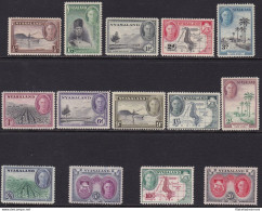 1945 NYASALAND, SG 144/157  14 Valori  MLH/* - Andere & Zonder Classificatie