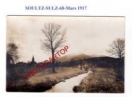 SOULTZ-SULZ-68-MARS 1917-CARTE PHOTO Allemande-GUERRE 14-18-1 WK-Militaria - Soultz