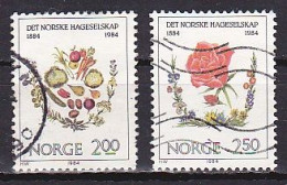 Norway, 1984, Horticultural Society Centenary, Set, USED - Gebraucht