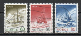 Norway, 1972, Polar Exploration Ships, Set, USED - Used Stamps