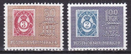 Norway, 1972, Posthorn Stamps Centenary, Set, MNH - Oblitérés