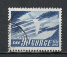 Norway, 1961, SAS Airline 10th Anniv, 90ö, USED - Usados