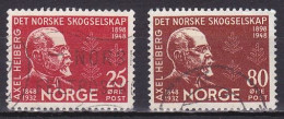 Norway, 1948, Norwegian Forestry Society & Axel Heiberg, Set, USED - Used Stamps