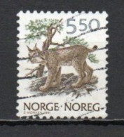 Norway, 1991, Wildlife/Lynx, 5.50Kr, USED - Gebruikt