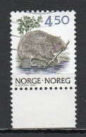 Norway, 1990, Wildlife/Beaver, 4.50Kr, USED - Used Stamps