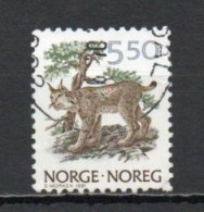 Norway, 1991, Wildlife/Lynx, 5.50Kr, USED - Gebruikt