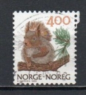 Norway, 1989, Wildlife/Red Squirrel, 4.00Kr, USED - Oblitérés